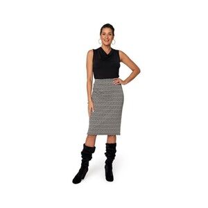 Leota Women's Pencil Skirt Gray Size: 1X